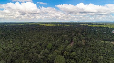 Siem Reap 'in gökyüzünden Kamboçya' daki manzarası