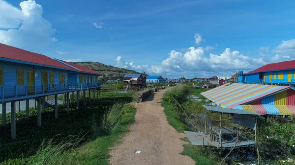 Kamboçya 'da Siem Reap yakınlarında tarım ve balıkçılık köyü