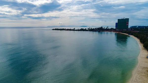 Kamboçya 'daki Sihanoukville şehri gökyüzünden görüldü.