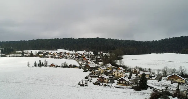 Dorf Saint Point Lac Doubs Frankreich — Stockfoto