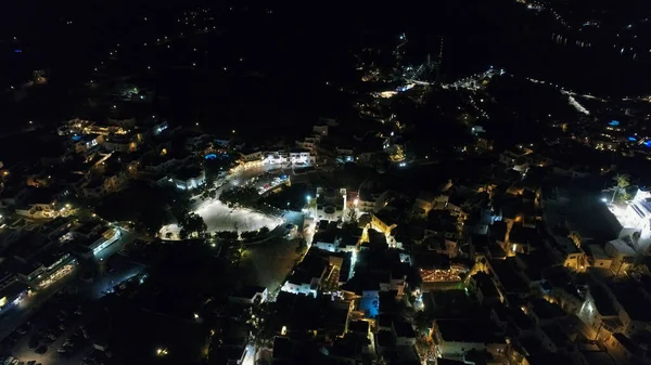 Villaggio Chora Sull Isola Ios Vista Serale — Foto Stock