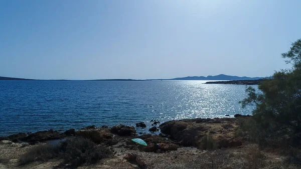 Der Strand Von Aliko Auf Der Insel Naxos Den Kykladen — Stockfoto