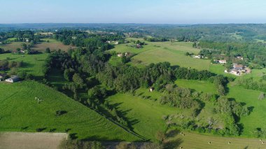 Fransa 'nın Siorac-en-Perigord köyü gökyüzünden görüldü