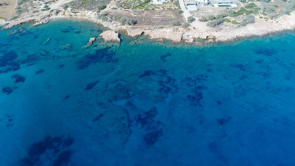 Aliko Strand Sziget Naxos Cikládok Görögországban Égből — Stock Fotó