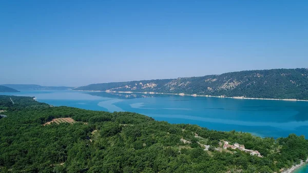 Озеро Сент Круа Региональном Природном Парке Вердон Франции — стоковое фото