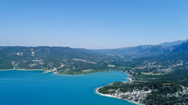 Λίμνη Sainte Croix Στο Περιφερειακό Φυσικό Πάρκο Verdon Στο Var — Φωτογραφία Αρχείου