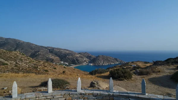 Милопот Острове Иос Кикладах Греции Видимый Неба — стоковое фото
