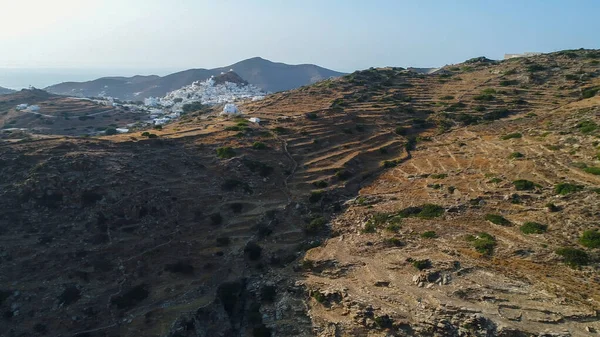 Милопот Острове Иос Кикладах Греции Видимый Неба — стоковое фото