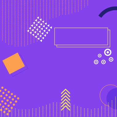 Memphis tasarımı. Soyut sanat geçmişi. Geometrik arkaplan Düz