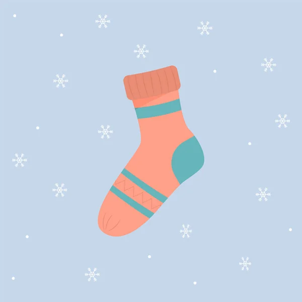 Зимние Носки Теплые Носки — стоковый вектор