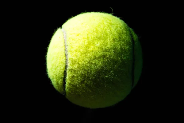 Balle Tennis Isolée Contraste Élevé — Photo