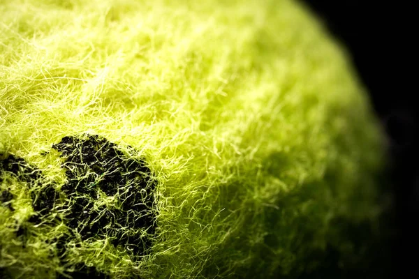 Tenis Topu Dokusunun ve Damgasının Aşırı Yakın Çekimi