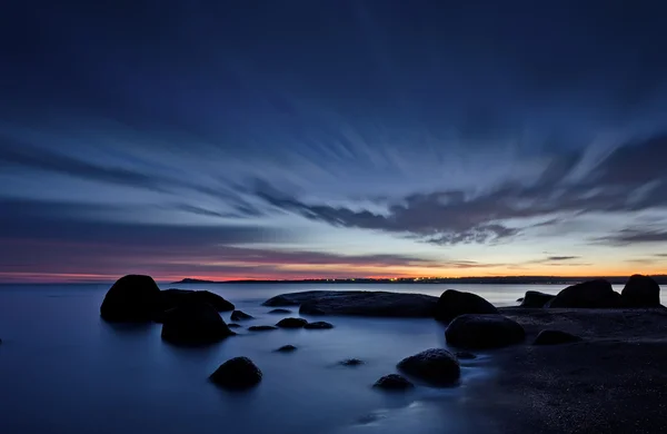 Sunrise in Vromos bay — Stock Photo, Image