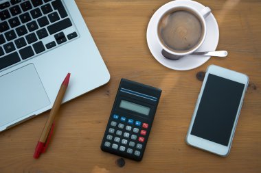 Yukarıdan büro hayatı üzerinde göster