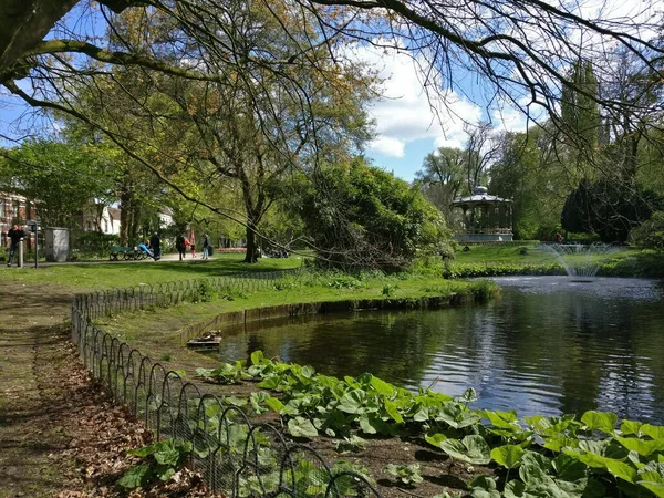 Brugges Walking Park Area Beautiful Day Spring — Foto de Stock