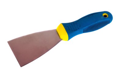 Trowel ( construction tools) lies on a white background