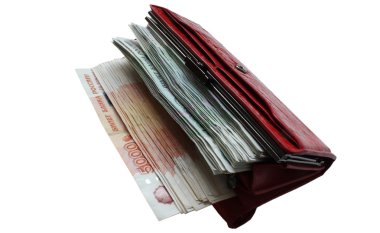 Kırmızı Çanta para