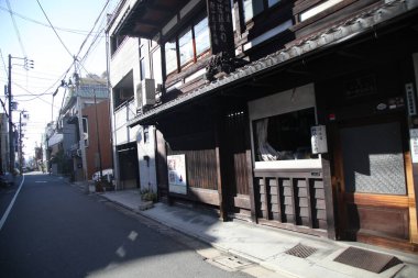 Kyoto, Japonya-11 Mart 2013: Kyoto sokakları