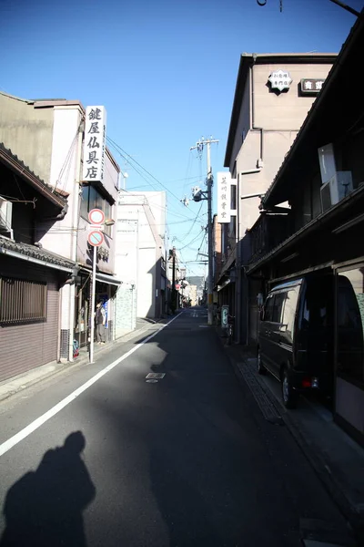 Kyoto Japón Marzo 2013 Vista Carretera Fuera Nishihonganji —  Fotos de Stock