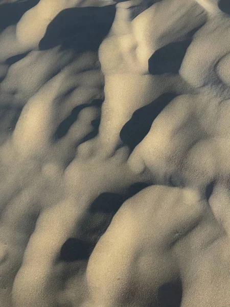 Praia Dourada Com Areia Bege Textura Ondulada — Fotografia de Stock