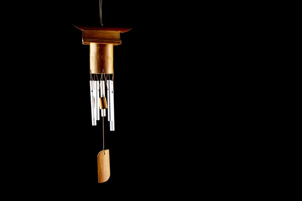 Asian Wind Chimes on a Black Background — Stock Photo, Image