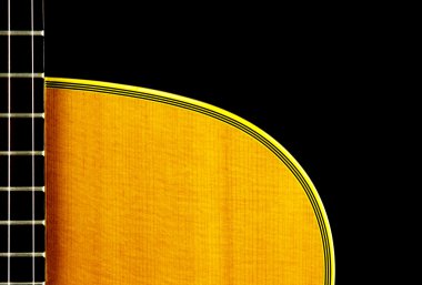 Akustik gitar boyun ve gövde kapat