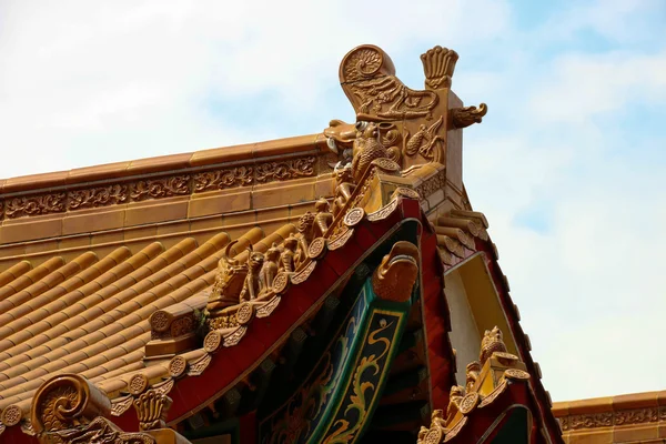 Chinese Temple Roof Apex Detail