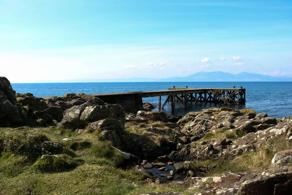 Old Disused Jetty Coastal Location Ayrshire Scotland — Stock Photo, Image