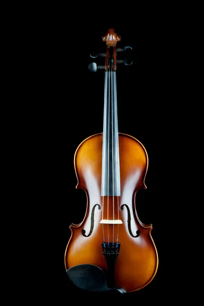 Violino su sfondo nero — Foto Stock