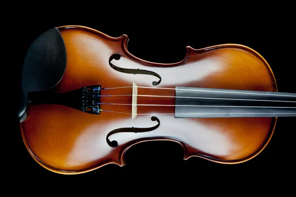 Violin on Black Background — Stock Photo, Image