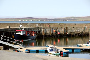 Bowmore Harbour, Islay, İskoçya'nın Isle.