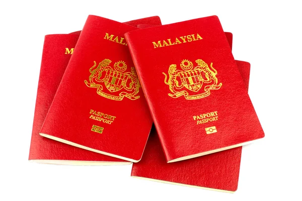 Malaysian Passports on White Background — Stock Photo, Image