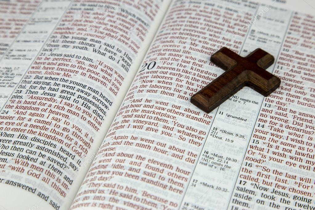Open Bible With Cross Images