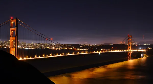 Golden Gate Bridge at Night — Stock Photo, Image