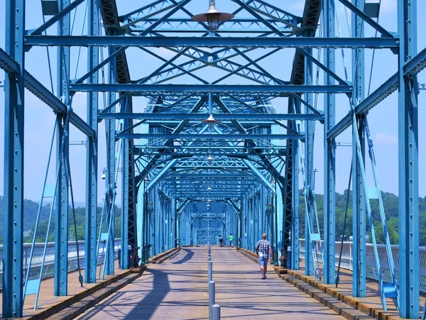 Мост Уолнат-стрит в Чаттануге — стоковое фото