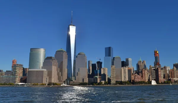 Skyline of Downtown Manhattan — Stock Photo, Image