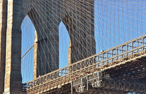 Manhattan, Brooklyn Köprüsü — Stok fotoğraf