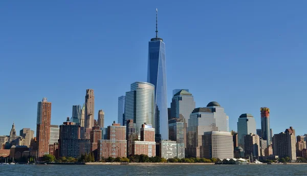 Skyline of Downtown Manhattan — Stock Photo, Image