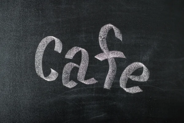 Vintage retro kara tahta: menü Restoran tasarım süsleme ile eski vintage ahşap çerçeve, yazı tahtası concept.advertising/decorate üzerinde el yazısı cafe tebeşir
