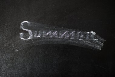 Tebeşir ile yazılı metin yaz