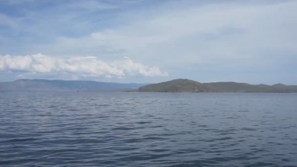 Lago, mar, crucero, verano — Vídeo de stock