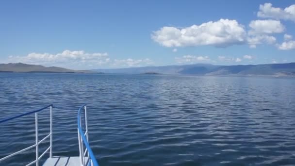 湖，海，巡航，夏天 — 图库视频影像