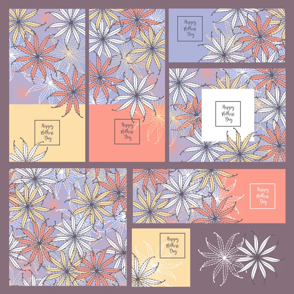 Düğün davetiyesi. Koleksiyon kartları. Seamless modeli