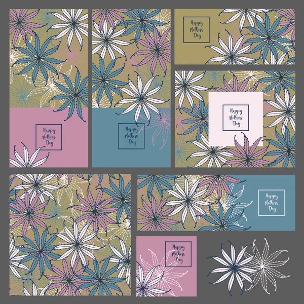 Düğün davetiyesi. Koleksiyon kartları. Seamless modeli