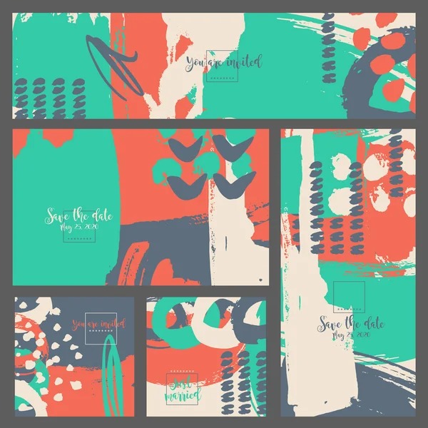 Mürekkep koleksiyonu beş davetiye sıçramak