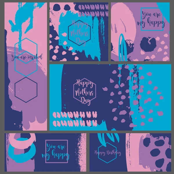 Mürekkep koleksiyonu altı davetiye sıçramak