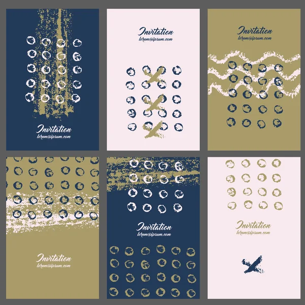 Mürekkep koleksiyonu altı davetiye sıçramak