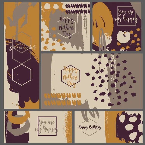 Mürekkep koleksiyonu altı davetiye sıçramak