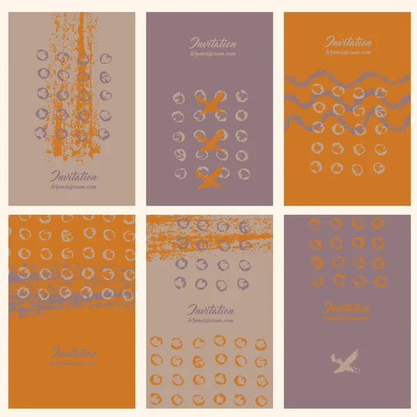 Mürekkep koleksiyonu altı davetiye sıçramak