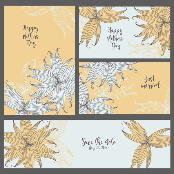 Düğün davetiyesi. Koleksiyon kartları